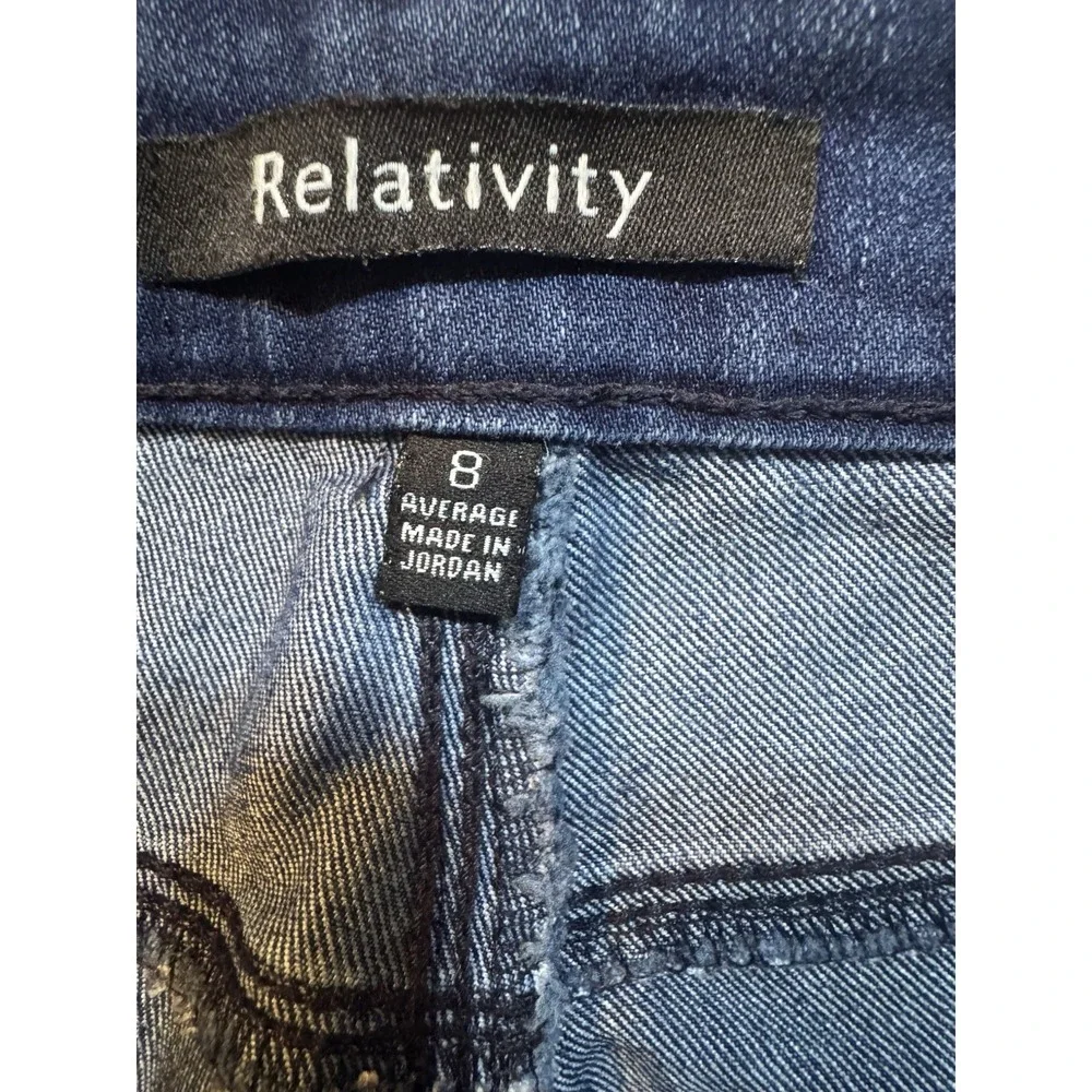 Relativity Jeans Women's Size 8 (30x28.5) Skinny Mid Rise Blue‎